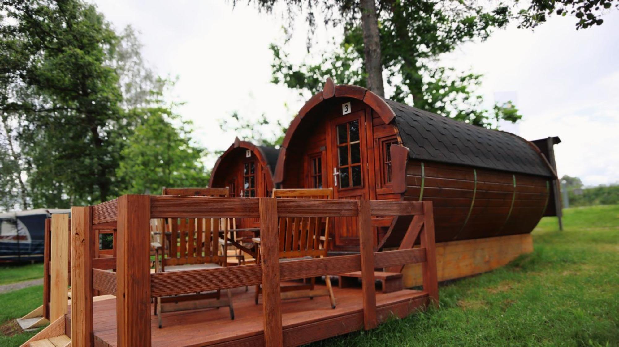 Campingplatz Koberbachtalsperre - Campingfass Mieten Langenbernsdorf Exterior foto