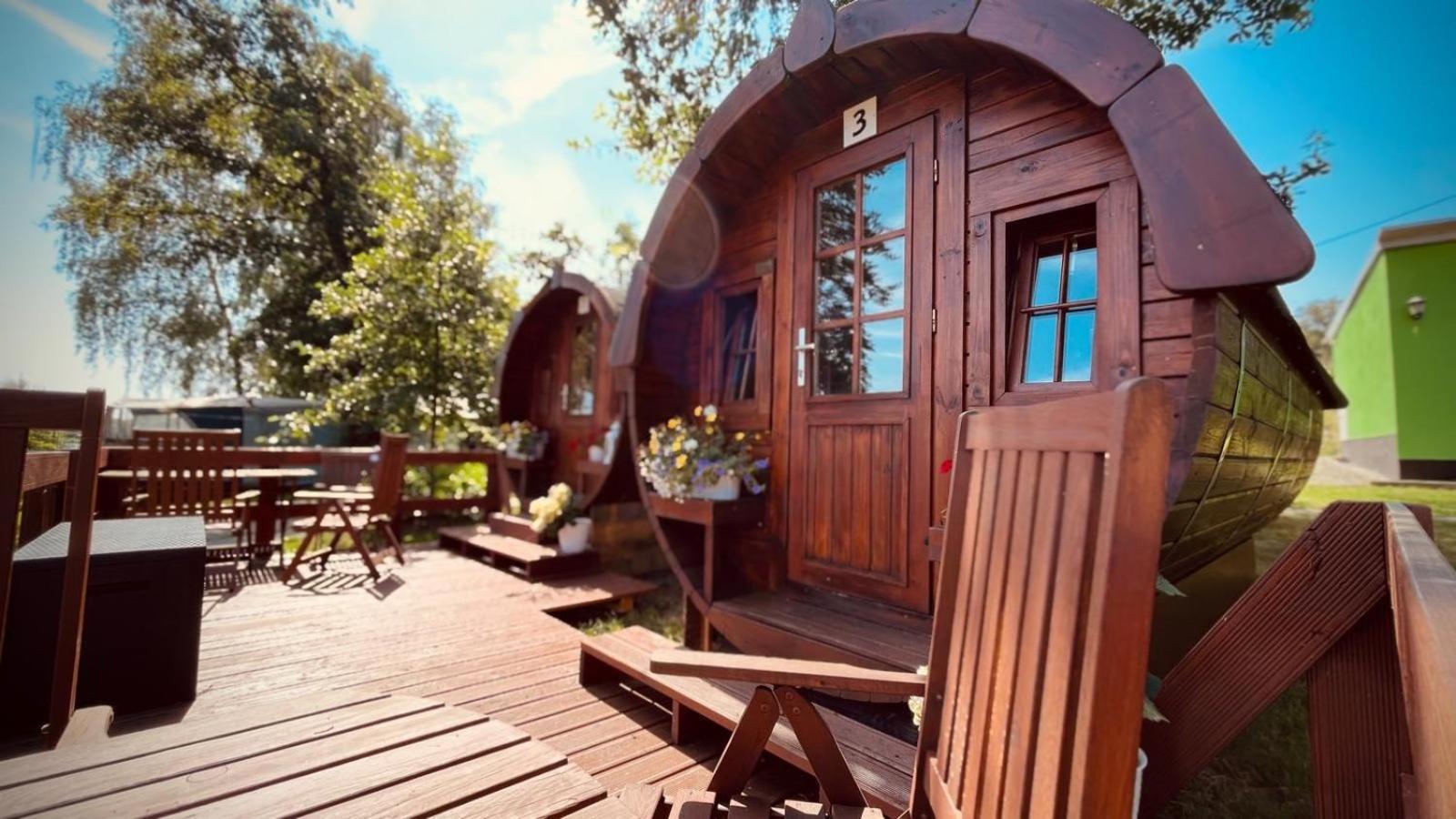 Campingplatz Koberbachtalsperre - Campingfass Mieten Langenbernsdorf Exterior foto